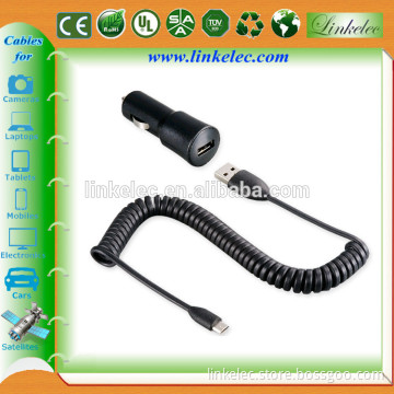 High quality output 5v micro usb car charger with cable